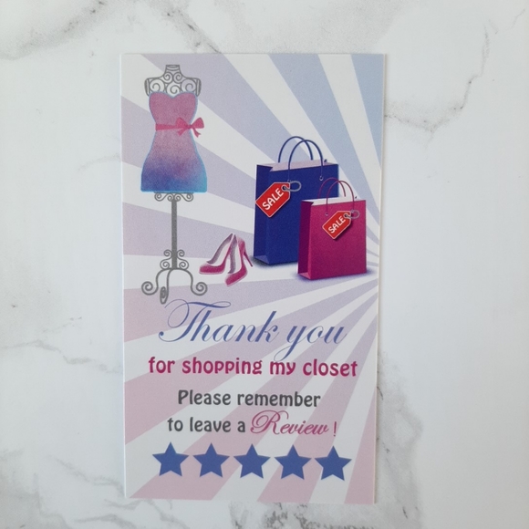 80  Customized manikin Thank you cards 3.5" x 2" - Picture 4 of 6